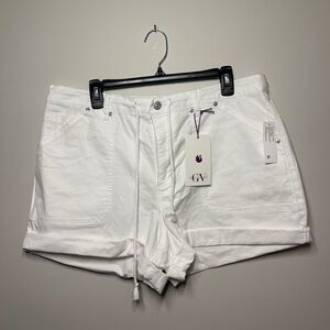 Gloria Vanderbilt White Women's Cargo Shorts